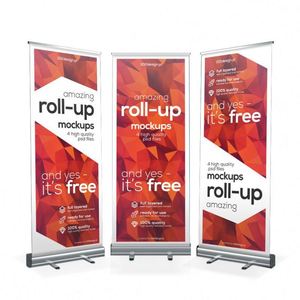 Outdoor Indoor Promotional <b>Creative</b> Design Silk Screen Printed Advertising Display Stand Logo for Banner Stand for Opening <b>Gifts</b> - Product Image 1