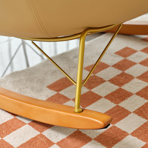 JINS Chaises de salon modernes et luxueuses Fauteuil inclinable à bascule Egg Sofa lounge Single Lazy Magical Metal Frame Adult Furniture - Product Image 3