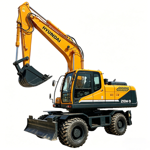 Excavatrice sur pneus Hyundai R210W-9 d'origine coréenne 2026, haute qualité et économique pour la construction routière - Product Image 5