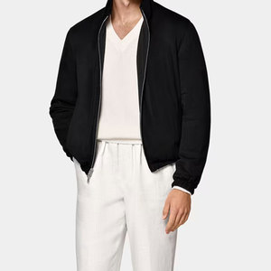 Chaqueta Bomber Acolchada Larga de Lona para Hombre, de Alta Calidad, con Cremallera Personalizada, Informal, para Invierno - Product Image 3