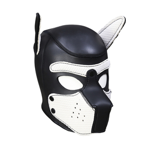Masque de chien très tendance, jouets sexuels BDSM, masque en <span class=keywords><strong>latex</strong></span> BDSM - Product Image 5