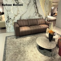 Boloni Home Ensemble de canapés en cuir véritable de haute qualité Plusieurs options de conception principale Technologie de brevet pour le parc scolaire Villa Warehouse