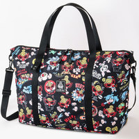 Tas Selempang Motif Kartun Gaya Jepang Musim Panas Gugur Kapasitas Besar 20-35L Bahan Poliester Tote & Duffel Aksesoris Fashion Unisex