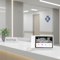 Teléfono de Escritorio Android 4G VoLTE GSM/IP con Video, Pantalla Grande de 10.1 Pulgadas, Teléfono Inalámbrico Inteligente para Comunicación de Oficina