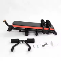 Banc de sécurité pliable et réglable pour exercices abdominaux avec cadre en acier pour entraînement à domicile en salle de sport
