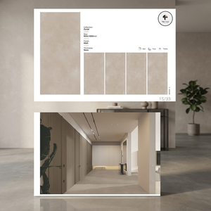 Azulejos de Porcelana Mate para Piso y Pared de 800x1600 mm, Antibacterianos, Resistentes al Fuego, Antideslizantes, 8 mm de Grosor, Sin Juntas, Modernos, para Pasillos, Exteriores y Baños - Product Image 3