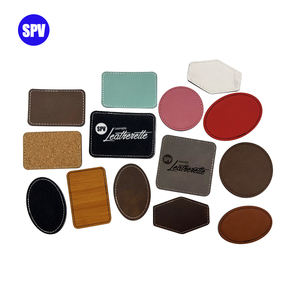 Patch en similicuir laserable rectangulaire <span class=keywords><strong>de</strong></span> 3 1/2 po x 2 1/2 po avec adhésif - Product Image 2