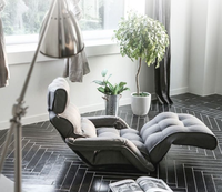Canapé-lit convertible gris, chaise de style mid-century moderne, cadre en bois écologique, chaise-lit pour adultes, salon, chambre à coucher
