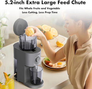 缓慢榨汁机，宽130毫米进料口，连续10分钟运行，低振动，所有产品平稳混合 - Product Image 4