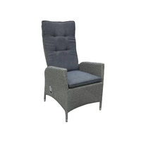 Joyeleisure Ensemble de 7 meubles de patio en aluminium tressé, table et chaises de salle à manger d'extérieur