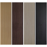 Panneau acoustique en bois à lattes moderne, prix d'usine du fabricant de Foshan, panneau mural d'absorption acoustique pour salon intérieur, Akupanel