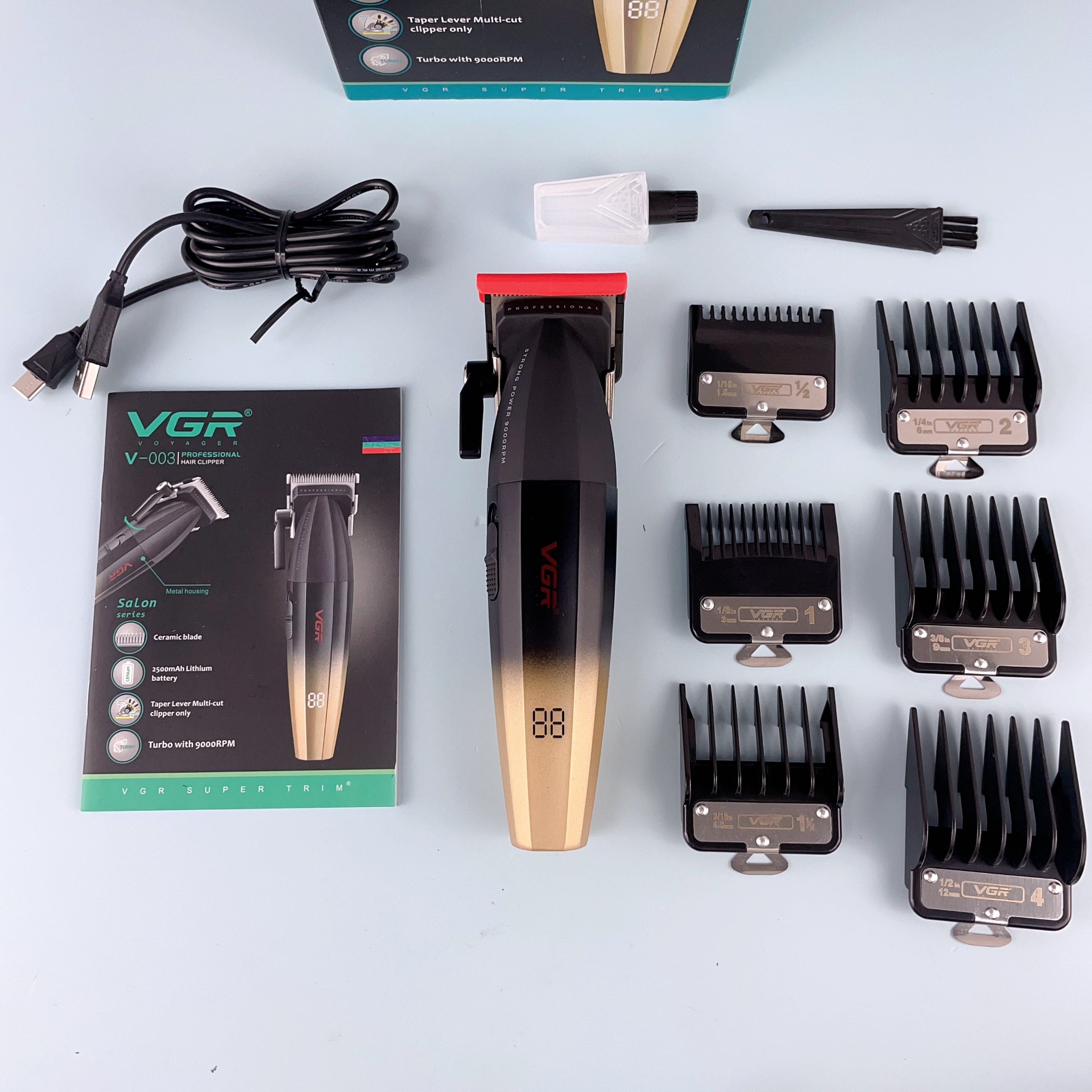 VGR V-003 バリカン セラミック刃 VGR V-003 DLC Blade Hair Clipper Blade Trimmer Replacement