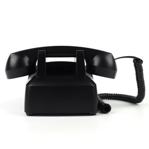 ロータリーダイヤル電話ビンテージ固定電話昔ながらのコード付き電話機械リング付きホームオフィスデスク - Product Image 6