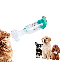 Chambre d'inhalation réutilisable pour animaux de compagnie (chats, chiens) avec valve unidirectionnelle pour soins respiratoires vétérinaires