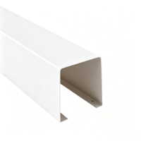 Plafond linéaire en tube carré d'aluminium de qualité supérieure, 30x80mm, panneau de plafond commercial, classe ignifuge, imperméable, acoustique, moderne