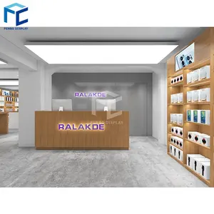 Electronic Mobile Phone Shop Interior Design Factory Made Cell Phone Accessory Display Stand Rack