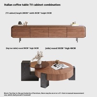 Table basse en noyer antique de style italien BAOBEI, durable, style moderne, meubles de salon en bois de luxe, garantie 1 an