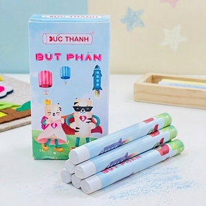 Break Resistant 10pcs/box Solid White <b>Chalk</b> Pens Clean Hands Dustless Extruded <b>Chalk</b> Stick Global B2B Export Bulk - Product Image 1