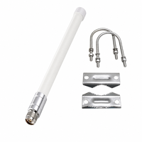 Antenne WiFi omnidirectionnelle extérieure en fibre de verre 2,4/5,8 GHz IP67 avec connecteur N 50 Ohm Gain 5/8dBi