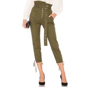 Venta caliente con cinturón de <span class=keywords><strong>moda</strong></span> de Mujeres de cintura alta pantalones de carga - Product Image 5