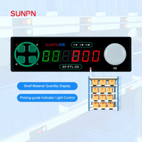Module d'affichage SUNPN Pick to Light, étiquettes PTL LED à 6 chiffres avec affichage de la localisation et de la quantité pour la logistique de picking en entrepôt