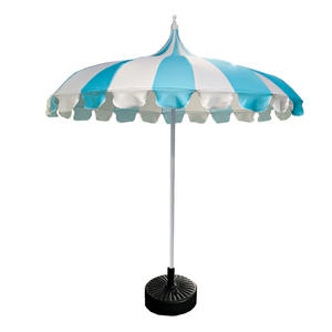 Оптовая продажа от производителя: складной водонепроницаемый зонт-пагода для пляжа и патио, с волнистым краем, из стекловолокна, для больниц и отелей - Product Image 5