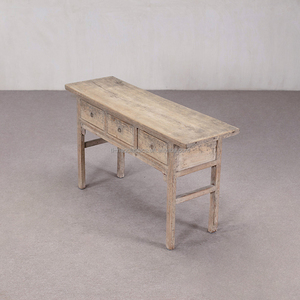 Mesa <span class=keywords><strong>Consola</strong></span> de Madera Maciza de Alta Calidad con Diseño Wabi-Sabi, Ecológica y Hecha a Mano para Sala de Estar, Dormitorio o Comedor - Product Image 3