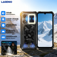 Teléfono Resistente ME EU Edition LAGENIO Rhino1 Pro con Carga Rápida de 33W, CPU de 8 Núcleos, LTE, Resistente al Agua, para Trabajo en Campo, Navegación GPS