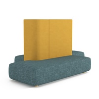 Canapé à dossier haut de gamme style nordique moderne, séparateur de bureau modulaire de séparation, bluetooth