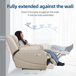 Sofá Reclinable Eléctrico Moderno de Tela, Sofá de <span class=keywords><strong>3</strong></span> <span class=keywords><strong>Plazas</strong></span> con Puertos USB, Juego de Muebles para Sala de Estar, Sofá Reclinable Eléctrico al por Mayor - Product Image 5