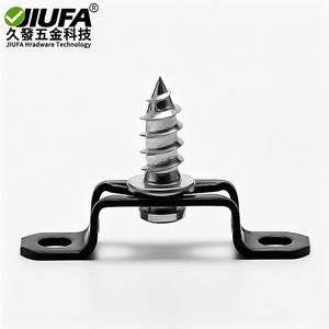 JiuFa Concealed Connector For <b>Wardrobe</b> Shelf Carbon Steel Black Easy Installation - Product Image 1