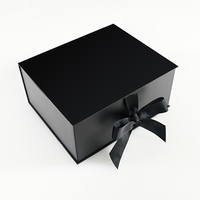 Boîte d'emballage en papier pour robe de mariée avec fermeture à ruban de grande taille personnalisée, boîte en carton magnétique à pliage plat, boîtes cadeaux avec logo