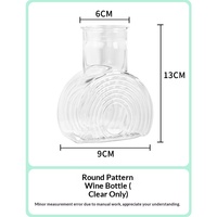 Vase à fleurs décoratif rond en plastique transparent pour plantes hydroponiques, pour la maison ou le bureau