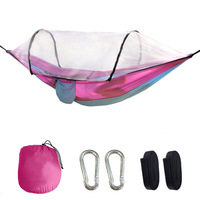 Hamac pliable portable avec moustiquaire, hamacs de plein air avec filet
