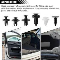 100 pièces de clips de garniture de carrosserie en plastique, clips de pare-chocs universels, rivets, attaches, kit de retenue à pousser, ensemble de broches de retenue pour voiture, fabriqué en Chine