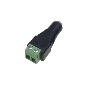 Adaptateur d'alimentation à verrouillage à vis Barrel Jack DC Current 5.0A Power Jack 2.5mm Adaptateur femelle pour connexion d'alimentation LED