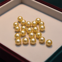 Perles d'eau douce naturelles de qualité AAAA en gros, perles rondes non percées, lustre intense, presque parfaites
