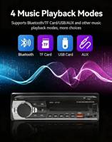 Pemutar MP3 Mobil Universal 12V 24V 1 Din Radio FM Dual USB TF Audio Hi-Fi dengan Remote Control Autoradio