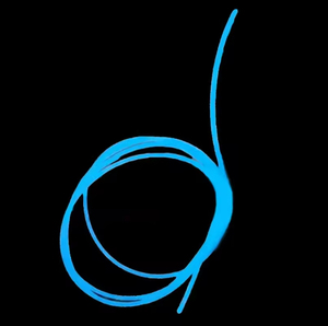 Tubo retráctil de silicona luminoso azul para pesca nocturna, manga termorretráctil para decoración, extrusión de plástico, corte personalizado - Product Image 1