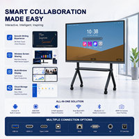 HDFocus 75 et 86 pouces multi-écran tactile LCD affichage interactif tableau blanc intelligent avec caméra intégrée pour les réunions