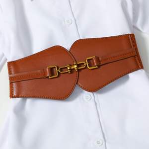 2025春季学步儿童衣服翻领单排扣纯色长衬衫裙时尚PU皮带2pcs女童连衣裙 - Product Image 5