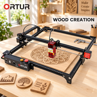 Machine de gravure laser à diode Ortur LM2 Pro S2 LU2-SF 10W pour atelier domestique, utilisation sur métal, bois, acrylique