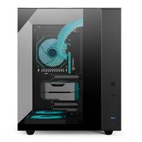 ATX Mid Tower PC Case PWM ARGB Fans PWM Hub/ARGB Controller Full-View Panoramic Tempered Glass Panels Gaming Computer Case