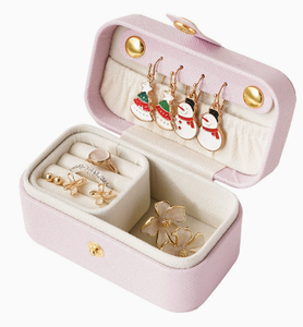 Cute Mini Travel Jewelry Storage <b>Boxes</b>, Multi-Size Portable Jewellery Organizers for Rings, <b>Earrings</b>, Necklaces & Lipsticks - Product Image 4
