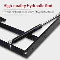 Mécanisme de table basse à levage pneumatique, support pliable réglable en hauteur pour meubles, quincaillerie robuste