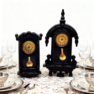 Accessori per la casa delle bambole in miniatura in scala di 1:12/1:6 a pendolo orologio da parete elfo accessori materiale in lega - Product Image 4