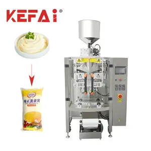 KEFAI立式自动VFFS塑料袋1千克蛋黄酱包装机