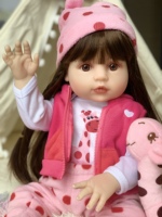 Poupées Reborn articulées de 100 cm avec visage en plastique, en coton, pour enfants de 10 ans et plus, modèle 4 Love
