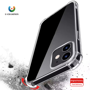 Étui de téléphone en TPU souple anti-chute, étui de téléphone transparent résistant aux chocs pour iPhone 11 12 13 14 15 16 17promax - Product Image 1