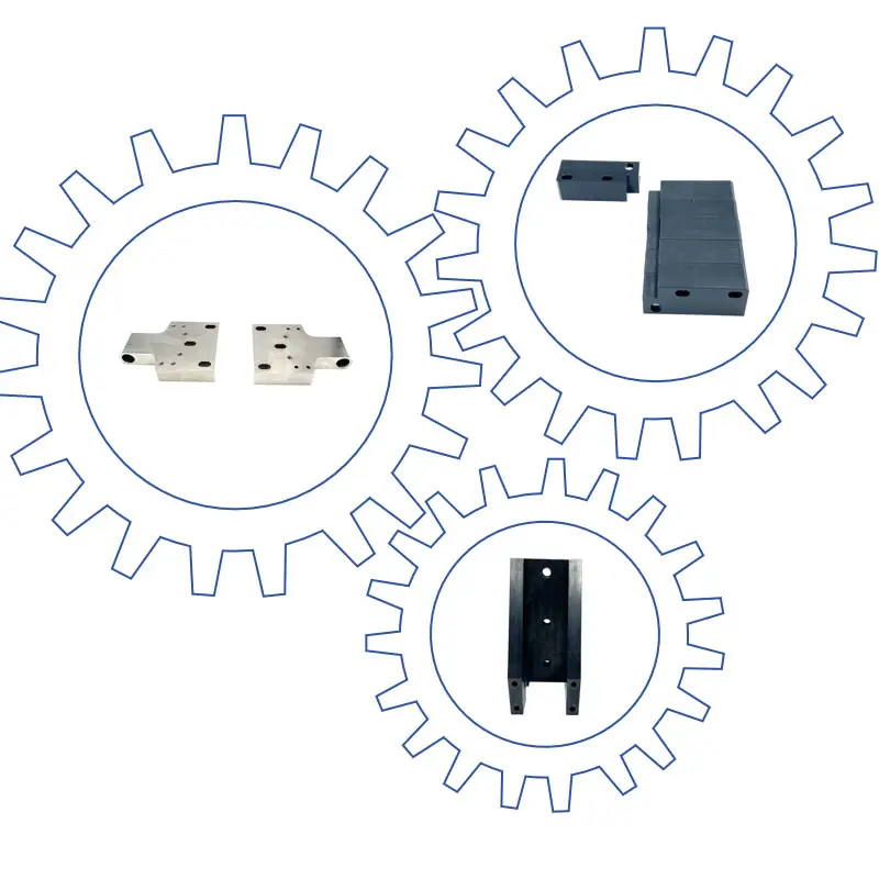 Kleinschalige Levering Aluminium Roestvrij Staal Messing Kunststof Onderdelen Cnc Precisie Micro-Bewerking Voor Machine-Industrie